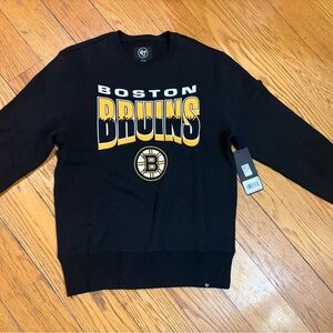 NHL Boston Bruins Black and Gold Crewneck Sweater
